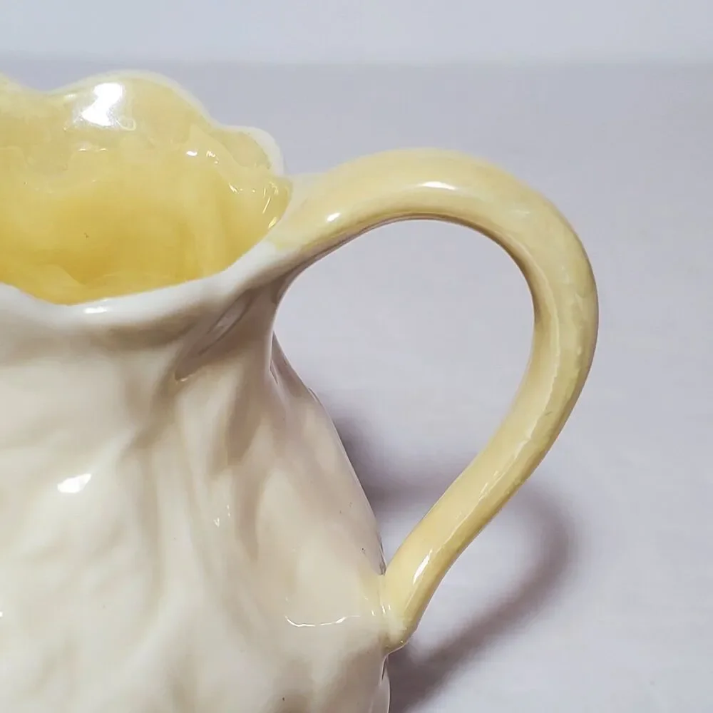 Belleek Creamer Ireland Floral Vintage